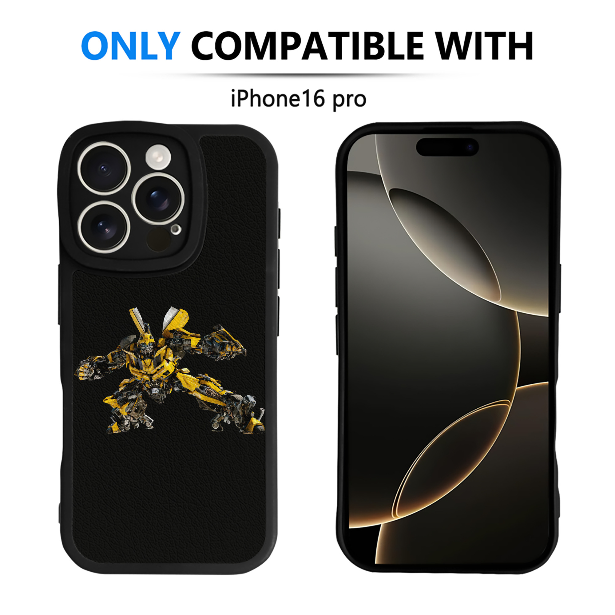 （画像用） Transformers トランスフォーマー 【iPhone 16シリーズ対応】シリコンスマホケース（レザー調） 材質：シリコン